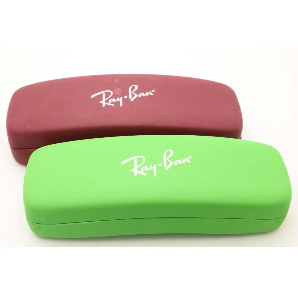 Original 2 Ray Ban Youth Kids Eyeglasses Sunglasses Case / Verity Red & Green